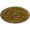 Ekena Millwork Lariah Ceiling Medallion (Fits Canopies up to 1 3/8"), 24 3/4"OD 1 3/8"ID x 3 1/4"P, Gold CM24LAGLS - alternate 4
